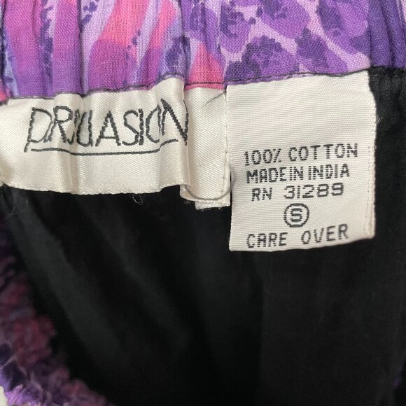 Vintage Broomstick Skirt Colorful‎ Cotton Boho Hippie Festival Elastic Waistband - Picture 3 of 13